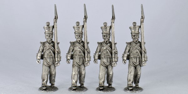 AWB7 British Infantry Marching in Coatee and Bell Flank Co