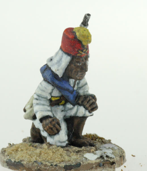 BIC-C019 - Italian Artillery Askari kneeling 1896