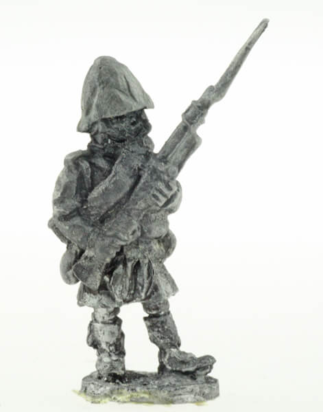 BIC-C079 - Scottish infantry standing at the ready, wearing kilt 1879-80