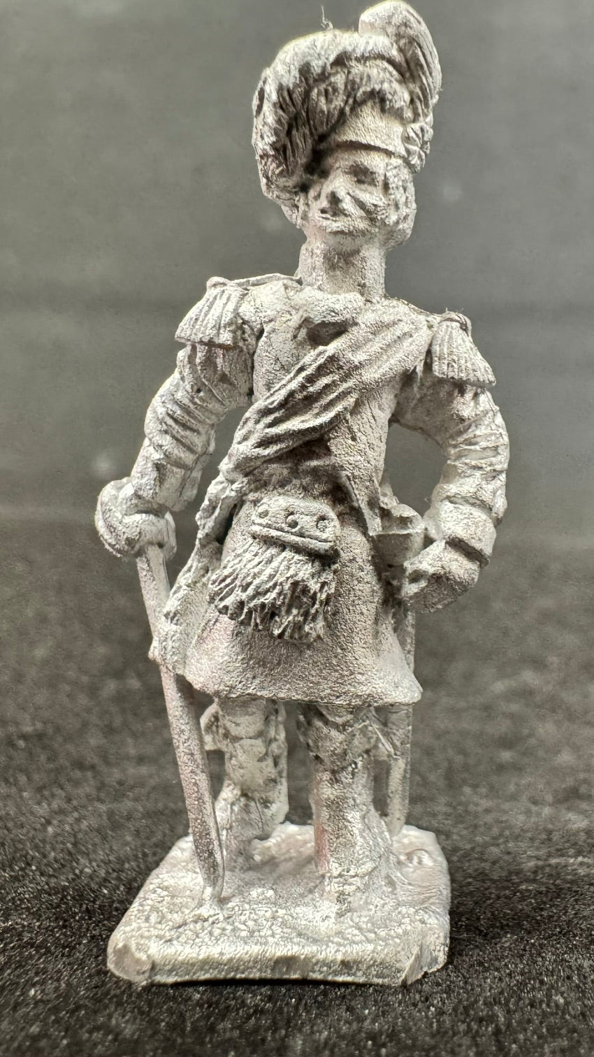 BIC-BN018 - Highlander Officer, feather bonnet