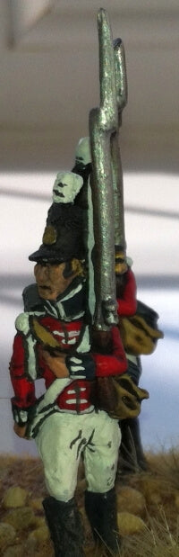 CON-B034 - Line centre co. marching, gaitors, stovepipe shako