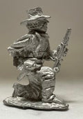 CON-AC061 - Confederate dismounted Cavalry, kneeling loading slouch hat