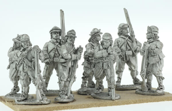 BIC-ECW027 - Musketeers with firelocks at rest Set 2 Monteros