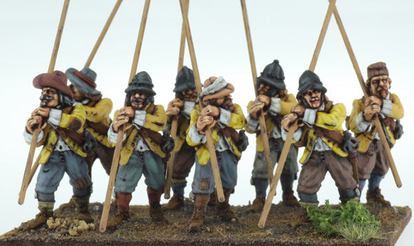 BIC-ECW004 - Unarmoured Pikemen at shoulder