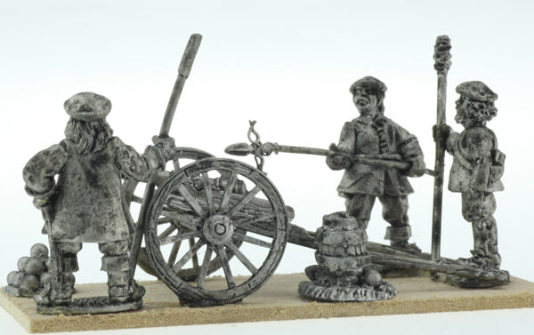 BIC-ECWG008 - Frame Gun with 3 Scots crew (bonnets) firing