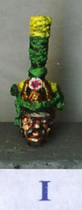FLM-FNHI - Shako, cords & plume, moustache, chin scales fastened up around cockade