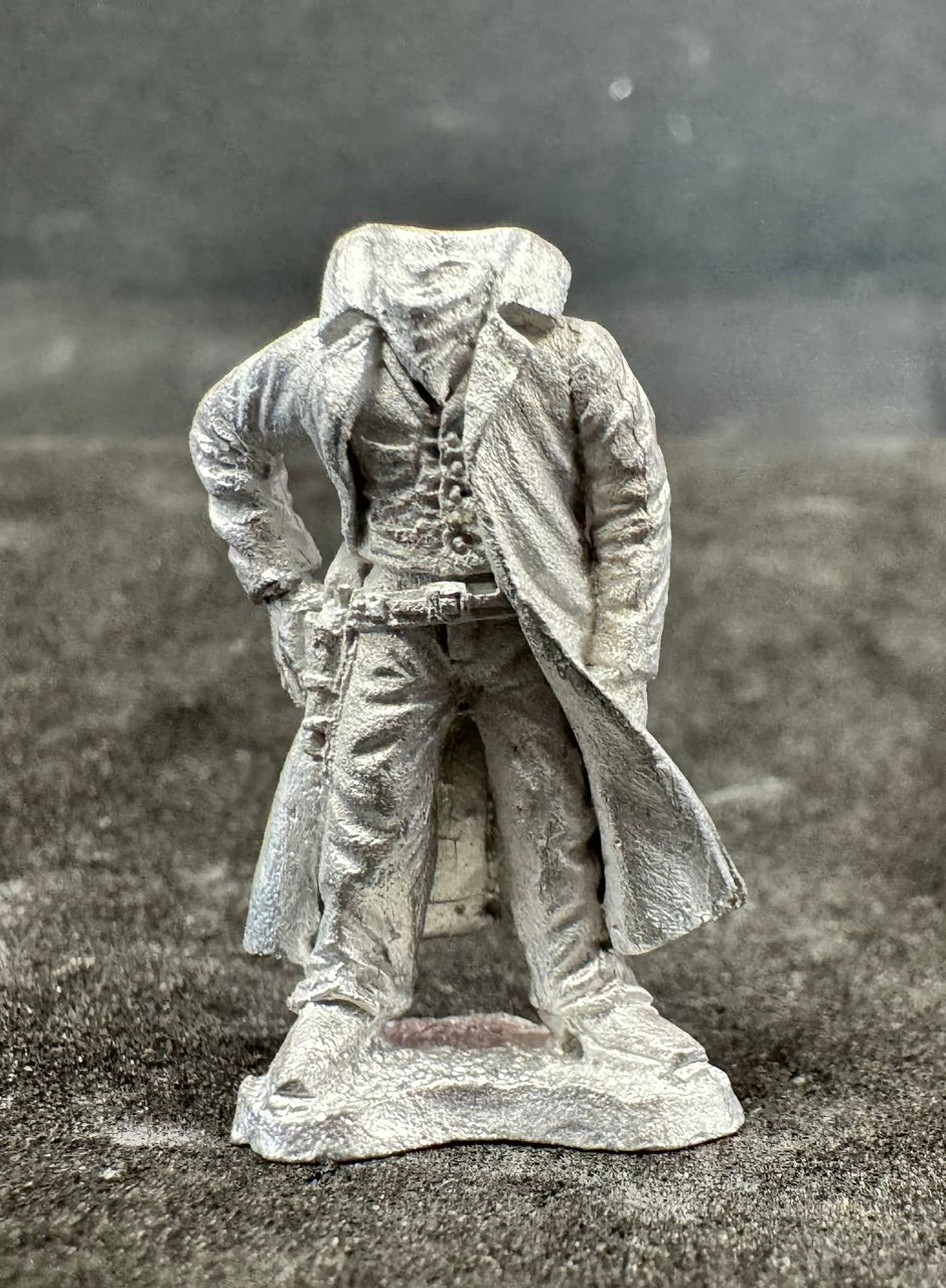 FLM-WG001 - Wearing dustcoat, ready to draw