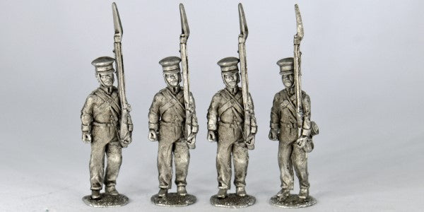 SWB7 Sikh Wars British Infantry Marching in Shell Jacket and Forage Cap Centre Co