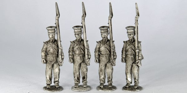 SWB8 Sikh Wars British Infantry Marching in Shell Jacket and Forage Cap Flank Co